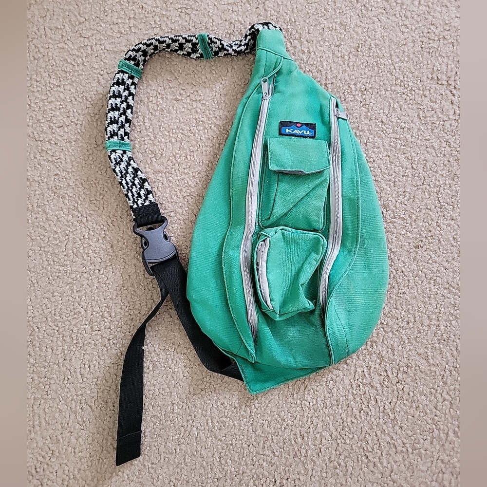 Kavu Rope Sling Bag Green Crossbody Strap